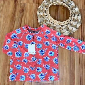 Acacia Kids Lanikai Rashguard in Vintage Aloha, BNWT, Size XL